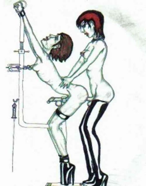 femdom male bondage cartoon