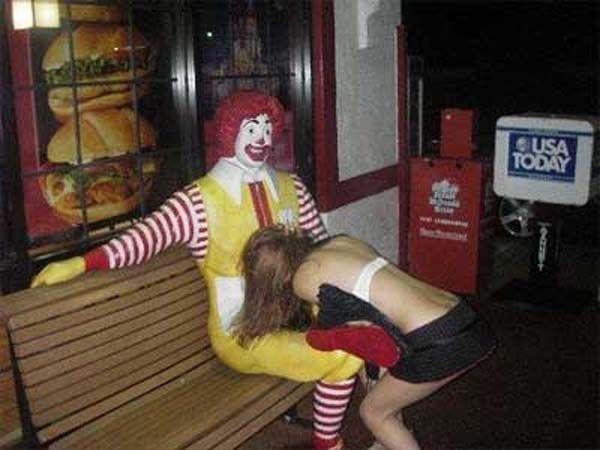 mcdonalds crazy women