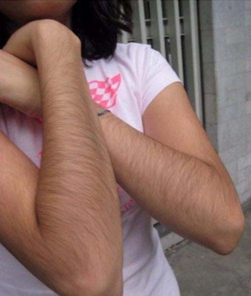 girls with hairy arms