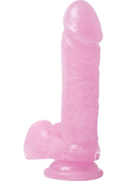 pink jelly dildo using