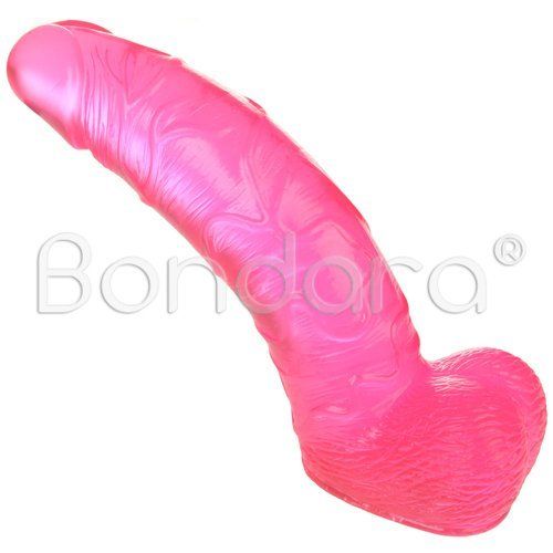 pink jelly dildo suction