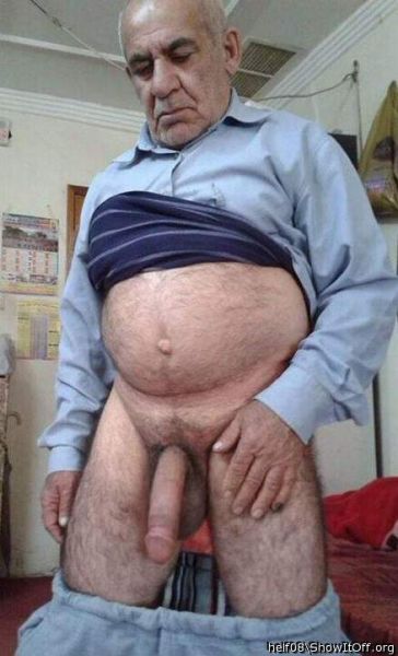 fat grandpa sitting