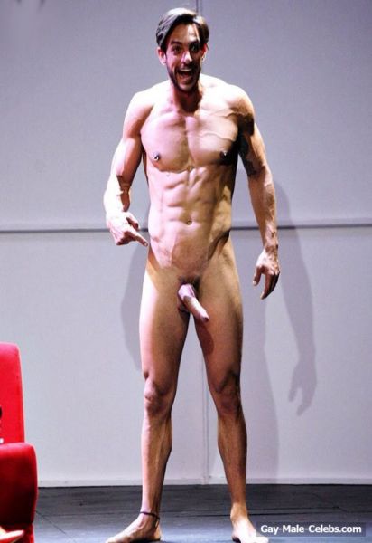 shirtless gay man