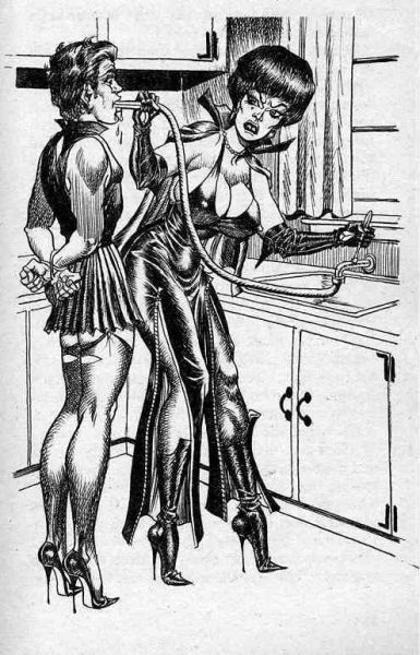 dominatrix pegging art