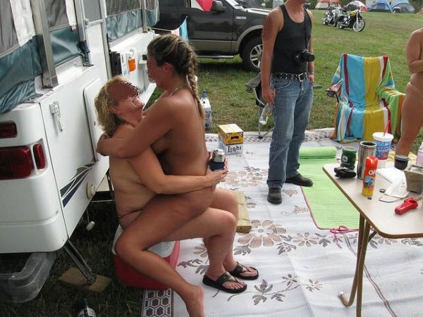 dad and daughter camping