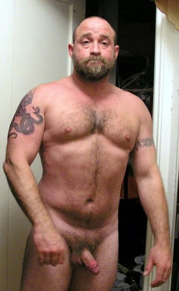 cute naked hairy muscle