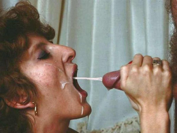 retro porn blowjob cum