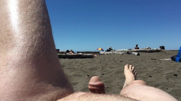 boner at nude beach