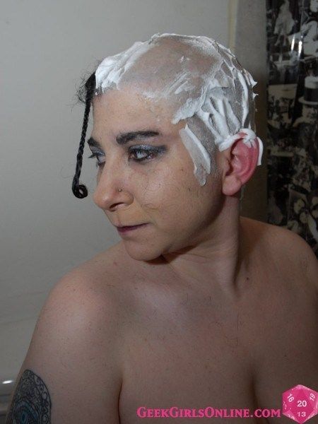 lesbian nude beach shaved head