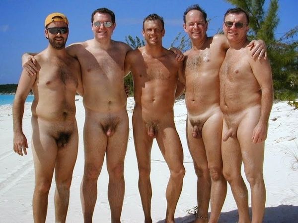male group nude beach men