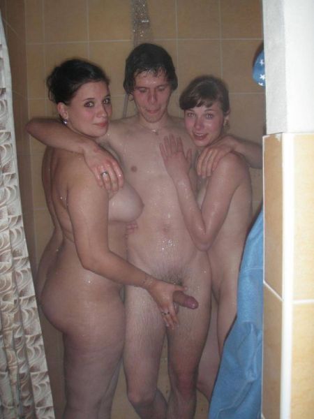 lesbians nude beach shower