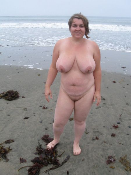 bbw big tits at nude beach