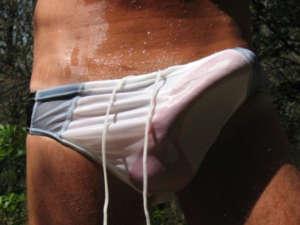 wet underwear bulges