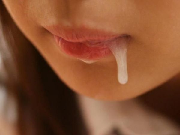 group cum dripping from mouth