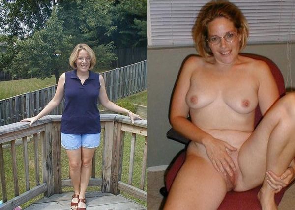 skinny milf undressing