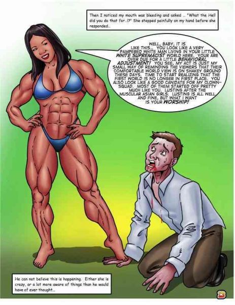 huge female muscle comic