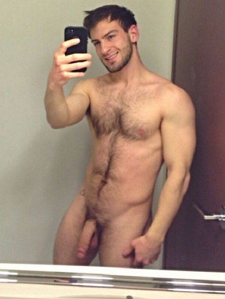naked hairy muscles men