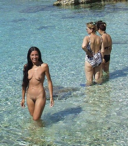 shemale at nude beach cum