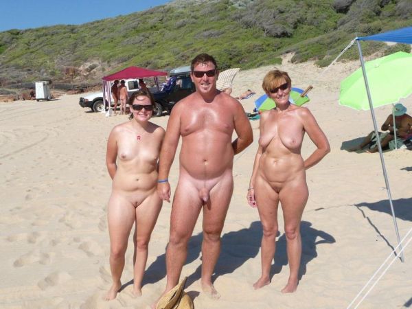 woman naked at nude beach