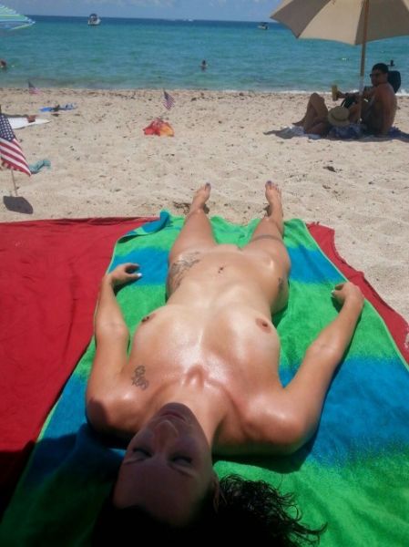 nude beach threesome