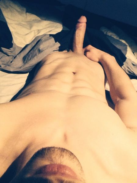 thong ass selfie in bed