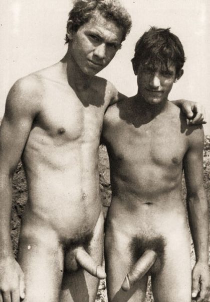 vintage nude men erection