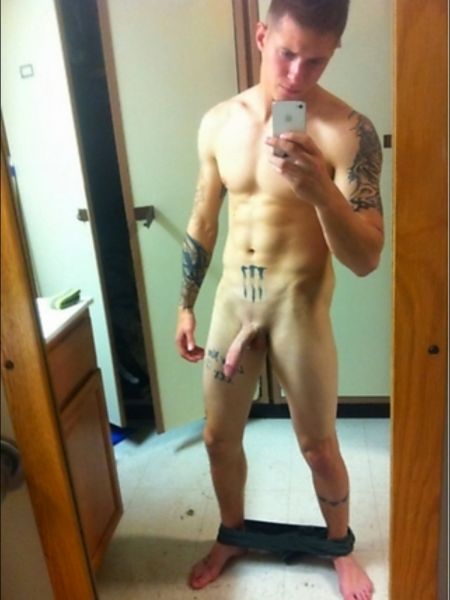 man cock in bed