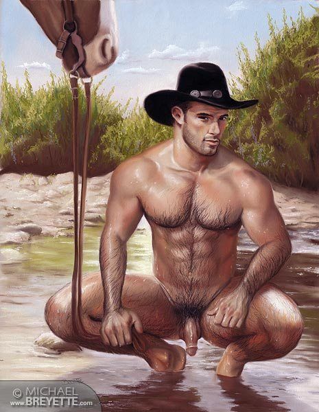 naked gay male erotic art