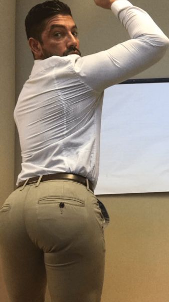 man ass in panties