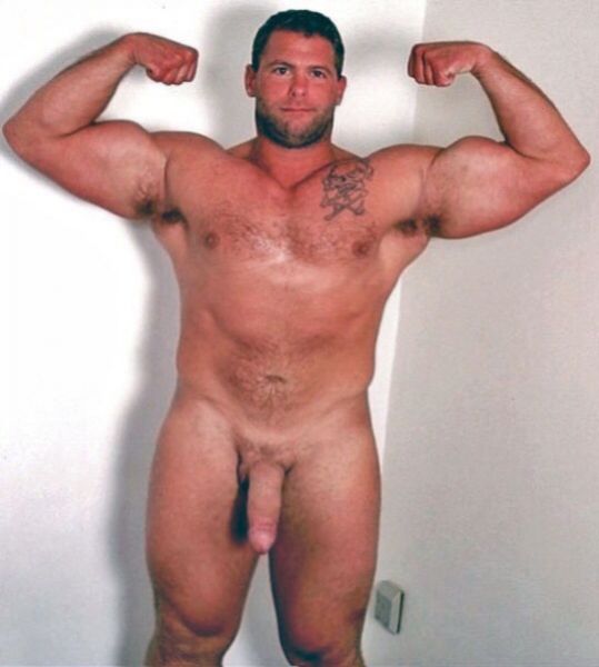 muscle man with big cock beach