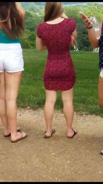 shemale tight dress ass