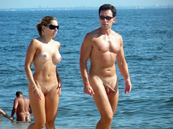 perfect nude beach erection couple