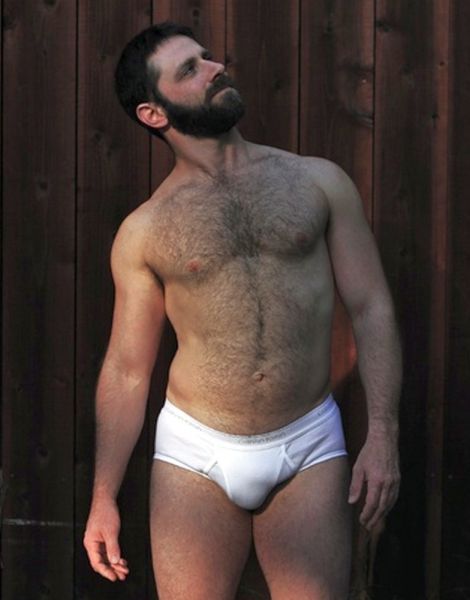 hung hairy men outdoors