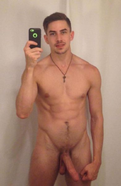 hung hairy man naked selfie