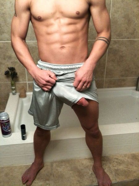 gay male bulge wet