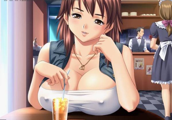 anime big boobs cum