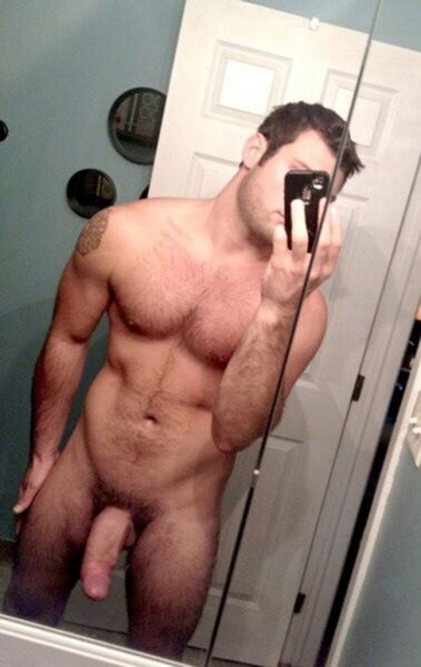 naked hairy guy ass selfie