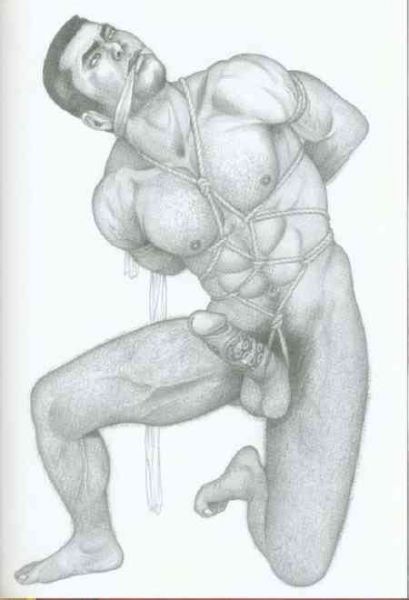 nude male bondage art