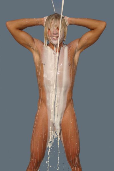 standing male nude art