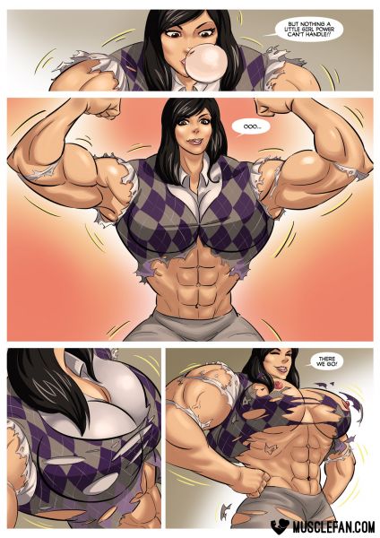 female muscle comics fucking