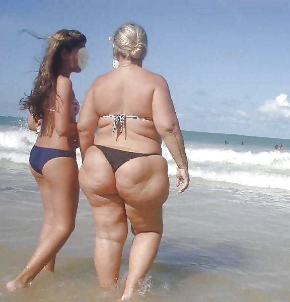 hairy mature woman bikini beach