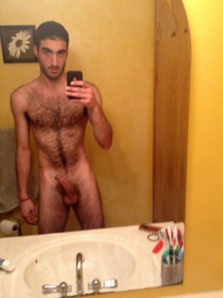 hot naked blonde guy selfie