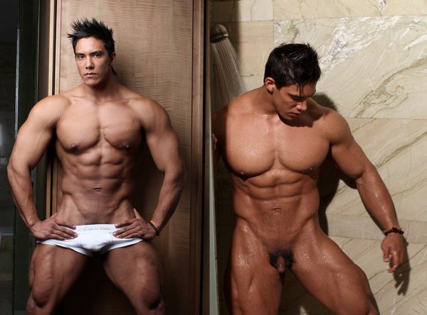 big dick men naked in shower