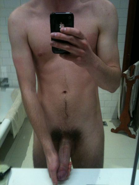 my hairy cock selfie