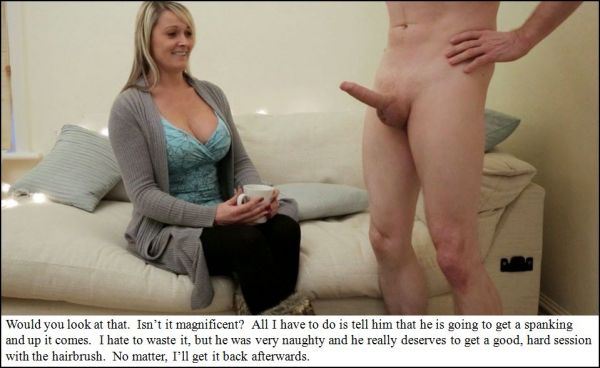 spanking naked butt
