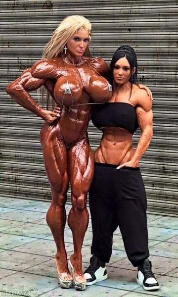 big tit muscle women