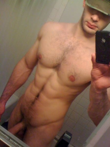 sexy straight guy selfie