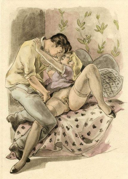 naked vintage sex art