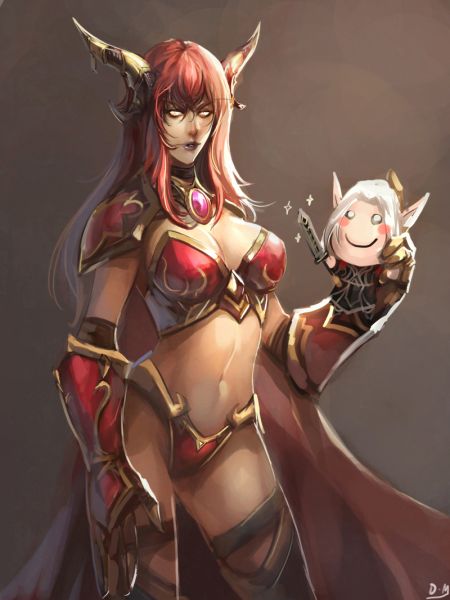 alexstrasza blushing