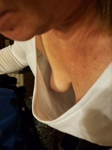 mature big tits cleavage hot